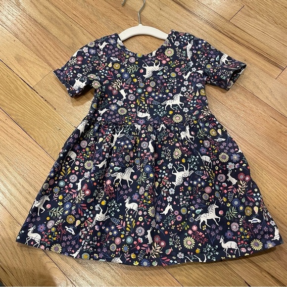 Baby Gap Floral Kids Dress with Unicorn Print - Picture 1 of 3